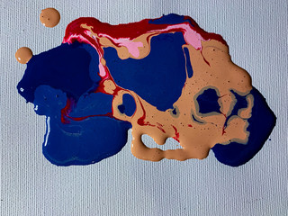 Colourful paint splattered on the paper - great for wallpapers