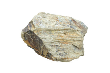 shale stone isolated on white background