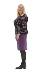 old woman in full growth