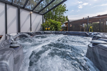 Modern massage pool outdoor