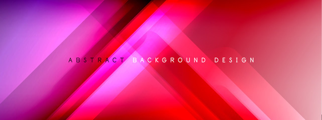 Motion concept neon shiny lines on liquid color gradients abstract backgrounds. Dynamic shadows and lights templates for text
