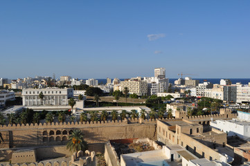 Top view of Sousse. Eastern architecture. Tunisia