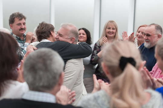 the long-awaited meeting of the elderly