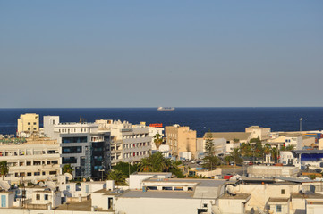 Top view of Sousse. Eastern architecture. Tunisia