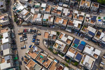 Top view of Hong Kong residential town