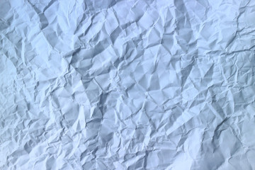 White wrinkled paper background for design