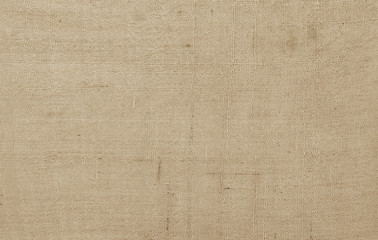 Brown linen old fabric texture or background