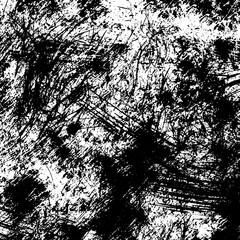 The grunge texture is black and white. Brush strokes