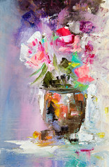 Abstract flower bouquet