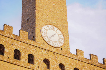 Fototapeta na wymiar Palazzo Vecchio Museum in Florence city