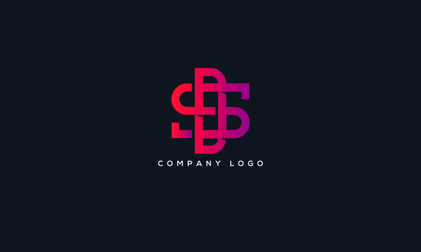 Alphabet letter icon logo DS SD.