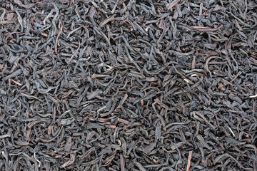 Food background of fermented dried black tea