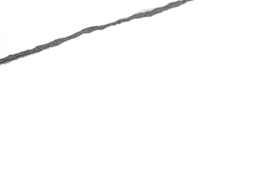 ripped paper isolated on white background with copy space for text