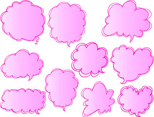 vector drawing speech bubble design