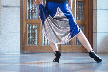 Dancing tango dancer