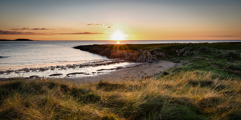 Sunset on Ballyheirnan Beach