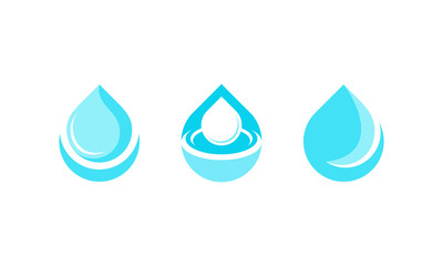 Modern drop logo design vector