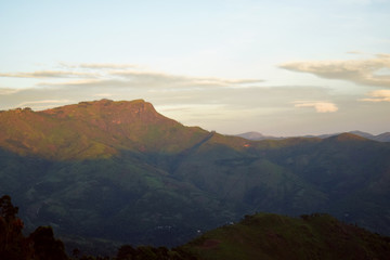 Fototapeta premium sunrise in the mountains