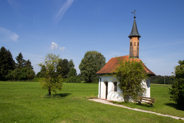 einsame Kapelle in Oberbayern