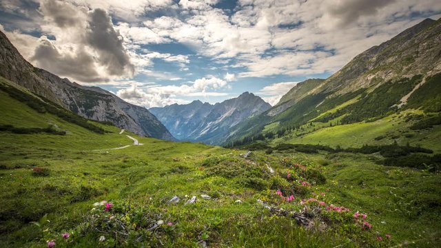 Meadow alps mountain time lapse video karwendel austria nature landscapes sommer