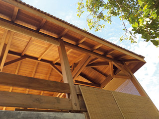 Perspective view of a deck frame, known in French as 