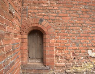 Fototapeta na wymiar old brick wall background texture