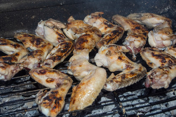Alas de pollo en barbacoa