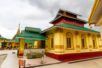 The beauty of Myanmar architecture at Shwe Taung Zar Pagoda, the most important temple in Dawei.