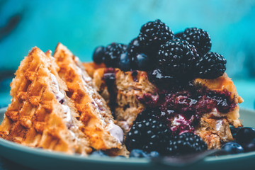 brombeer waffeln