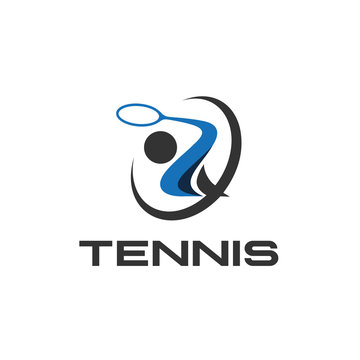 image vector clean and simple for tennis sport logo