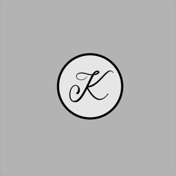 k letter logo monochrome design with vector graphics.k letter logo template design