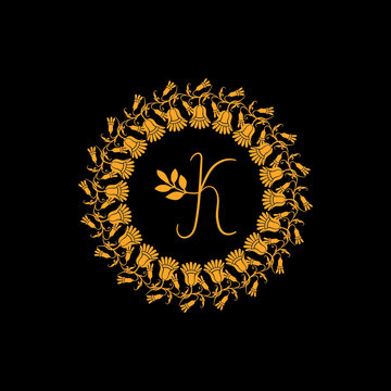 k letter logo monochrome design with vector graphics.k letter logo template design