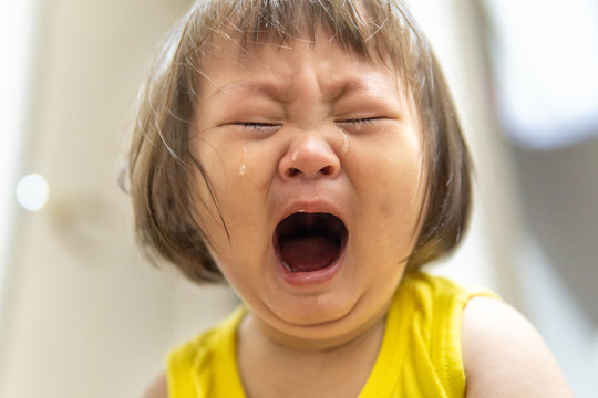 駄々をこねて泣き叫ぶ日本の子供