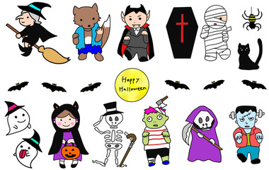 ハロウィンとモンスター素材集
