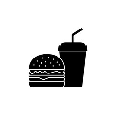 Burger Vector icon. Burger symbol vector design