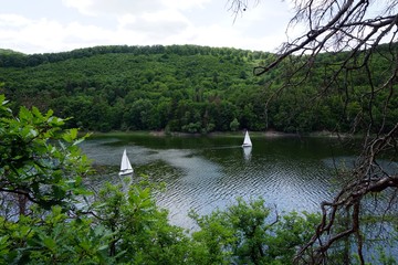 Segelboote auf dem Edersee