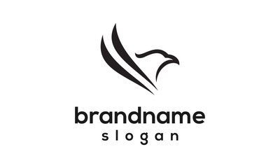 Simple eagle logo design vector