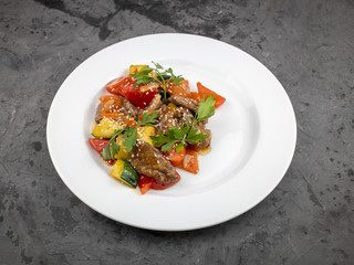 Vegetables with meat