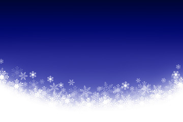 雪の結晶の背景イラスト