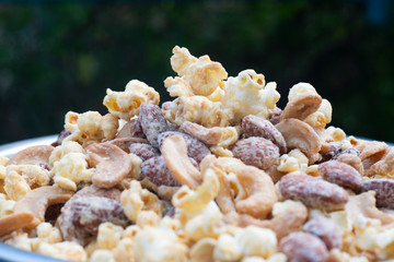 Homemade Popcorn Caramel at the morning before sunshine