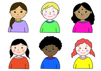 世界の様々な人種の子どもたち