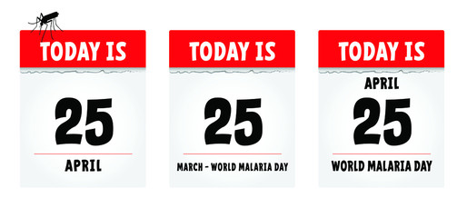 Stop malaria mosquito, dengue or zika virus alert. World malaria day on April 25. Vector signaling seamless pattern. Insect bite, blood infection ( illness ).