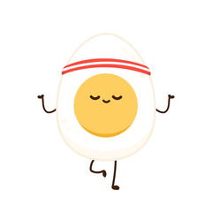 Egg character action design. cartoon vector. wallpaper.