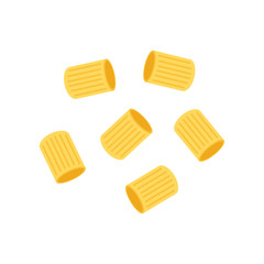 Pasta noodles vector. Pasta noodles on white background. 