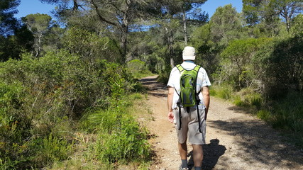 Fototapeta na wymiar Wandern im Naturschutzgebiet von Costa de Canyamel, Mallorca