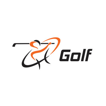 image clean logo design for trainer golf