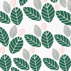 seamless background with leaves