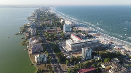 aerial view of a beach