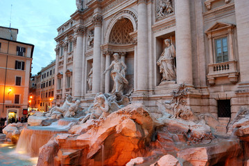 Fontana de Trevi, Roma, Italia