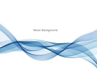 Abstract blue wave background